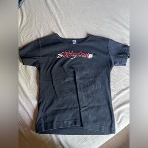 MOTLEY CRUE CROP TEE :)
